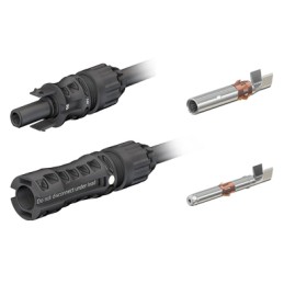 1 pcs - Staubli Female, Male, Panel Mount MC4 Connector, Cable CSA, 4mm², Rated At 42A, 1.5 kV MC4-Evo2