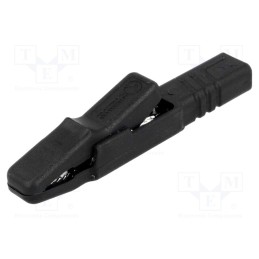10 pcs : AK 2 S SW - Crocodile clip, 25A, black, Grip capac: max.9.5mm, 932146100