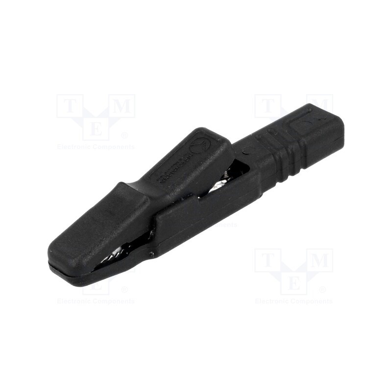 10 pcs : AK 2 S SW - Crocodile clip, 25A, black, Grip capac: max.9.5mm, 932146100