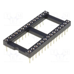 10 pcs : ICM-628-1-GT - Socket: integrated circuits, DIP28, Pitch: 2.54mm, precision, THT
