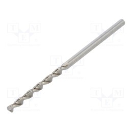 10 pcs : 61100210100 - Drill bit, for metal, Ø: 2.1mm, L: 49mm, Working part len: 24mm