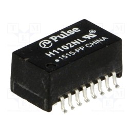 10 pcs : H1102NL - Transformer: LAN, SMD, 0÷70°C, -1.1dB, Number of ports: 1