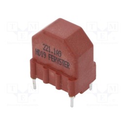 10 pcs : DTS-12,5/0,22/1,9-CV - Inductor: wire, THT, 220uH, 1.9A, 20mΩ, 230VAC, 10x15mm, -20÷50%