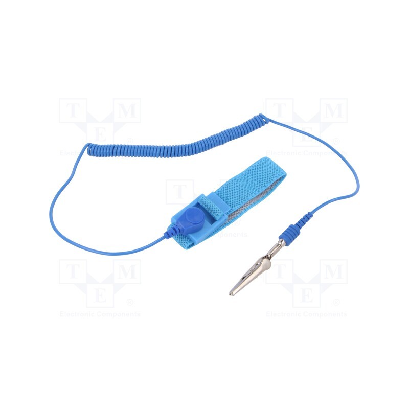 10 pcs : 066-0053 - Wristband, ESD, Features: antialergic, 1MΩ, 1.83m