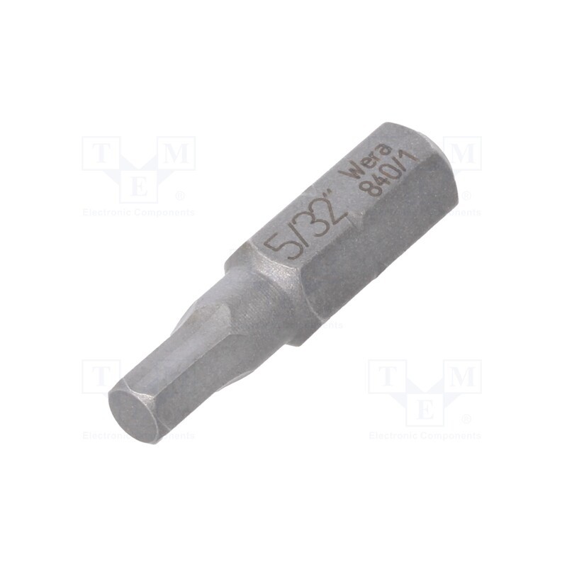 10 pcs : 5135074001 - Screwdriver bit, Hex Plus key, HEX 5/32', Overall len: 25mm
