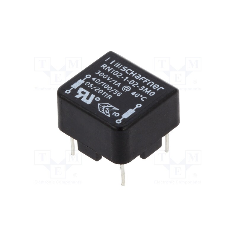 10 pcs : RN102-1-02-3M0 - Inductor: wire with current compensation, THT, 3mH, 1A, 210mΩ