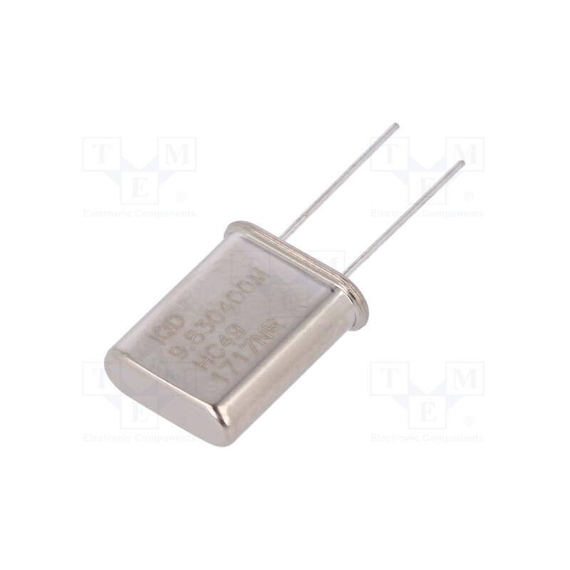 10 pcs : LFXTAL003277BULK - Resonator: quartz, 9.8304MHz, ±20ppm, 30pF, THT, HC49