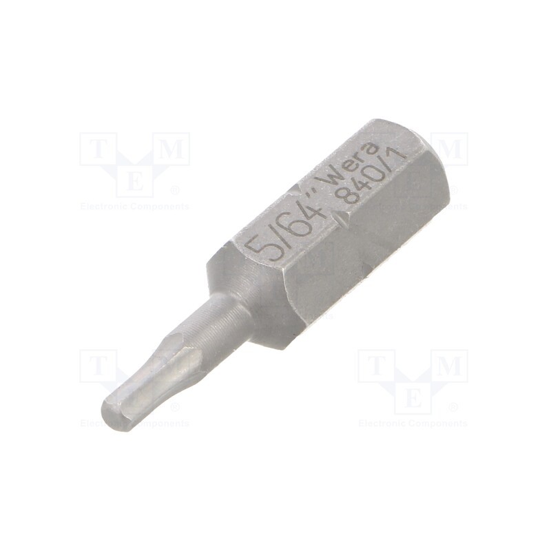10 pcs : 5135071001 - Screwdriver bit, Hex Plus key, HEX 5/64', Overall len: 25mm