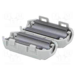 10 pcs : ZCAT1730-0730A - Ferrite: two-piece, on round cable, A: 30mm, B: 23mm, C: 7mm, grey