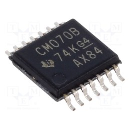 10 pcs : CD4070BPW - IC: digital, XOR, Ch: 4, IN: 2, CMOS, SMD, TSSOP14, 3÷18VDC, -55÷125°C