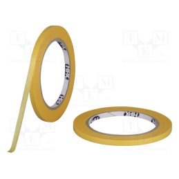10 rol : FP0950 - Tape: masking, W: 25mm, L: 50m, Thk: 0.09mm, orange, 30N/cm, acrylic