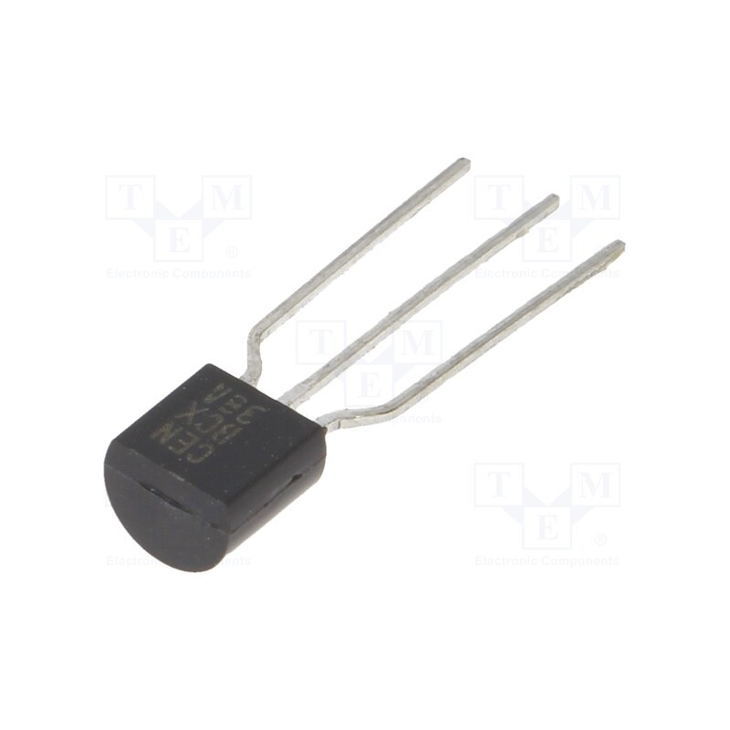 10 pcs : BCX38A TRA PBFREE - Transistor: NPN, bipolar, Darlington, 60V, 0.5A, TO92