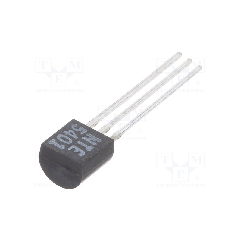 10 pcs : NTE5401 - Thyristor, 60V, Ifmax: 0.8A, Igt: 0.2mA, TO92, THT, Ifsm: 8A