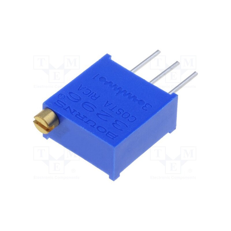 10 pcs : 3296W-1-101LF - Potentiometer: mounting, multiturn, 100Ω, 500mW, THT, ±10%, linear