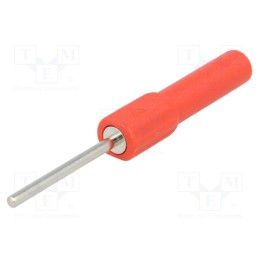 10 pcs : 66.9076-22 - Probe tip, 19A, red, Tip diameter: 2mm, Socket size: 4mm
