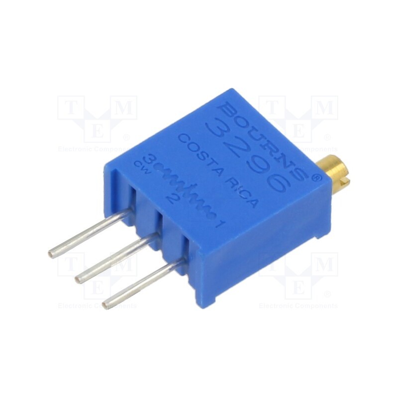 10 pcs : 3296W-1-500LF - Potentiometer: mounting, 50Ω, 500mW, THT, ±10%, linear, cermet