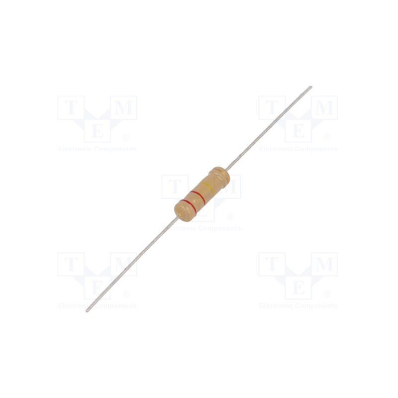 500 pcs : CF2W-220K 5% - Resistor: carbon film, THT, 220kΩ, 2W, ±5%, Ø5x15mm, axial