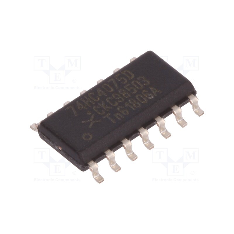 10 pcs : 74HC4075D,652 - IC: digital, OR, Ch: 3, IN: 3, CMOS, SMD, SO14, -40÷125°C, , HC