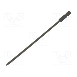 10 pcs : 711508T - Screwdriver bit, Torx®, TX08, Overall len: 150mm