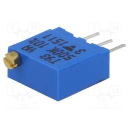 10 pcs : T93YA504KT20 - Potentiometer: mounting, multiturn, 500kΩ, 500mW, THT, ±10%, 3296W
