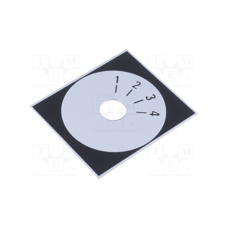 10 pcs : 220.304 - Scale, Range: 1 ÷ 4, 48x42mm, Øhole: 10mm, aluminium