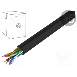 20 m : DK-TP512-5 - Wire, U/UTP, 4x2x24AWG, 5e, industrial Ethernet, solid, Cu, PE, 500m