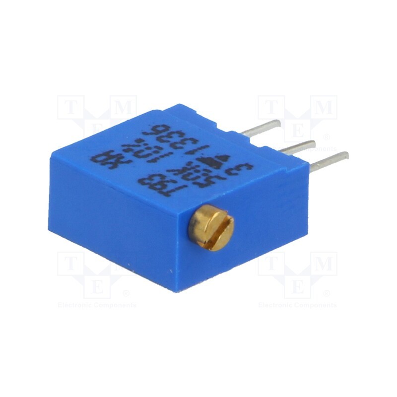 10 pcs : T93XA503KT20 - Potentiometer: mounting, multiturn, 50kΩ, 500mW, THT, ±10%, linear