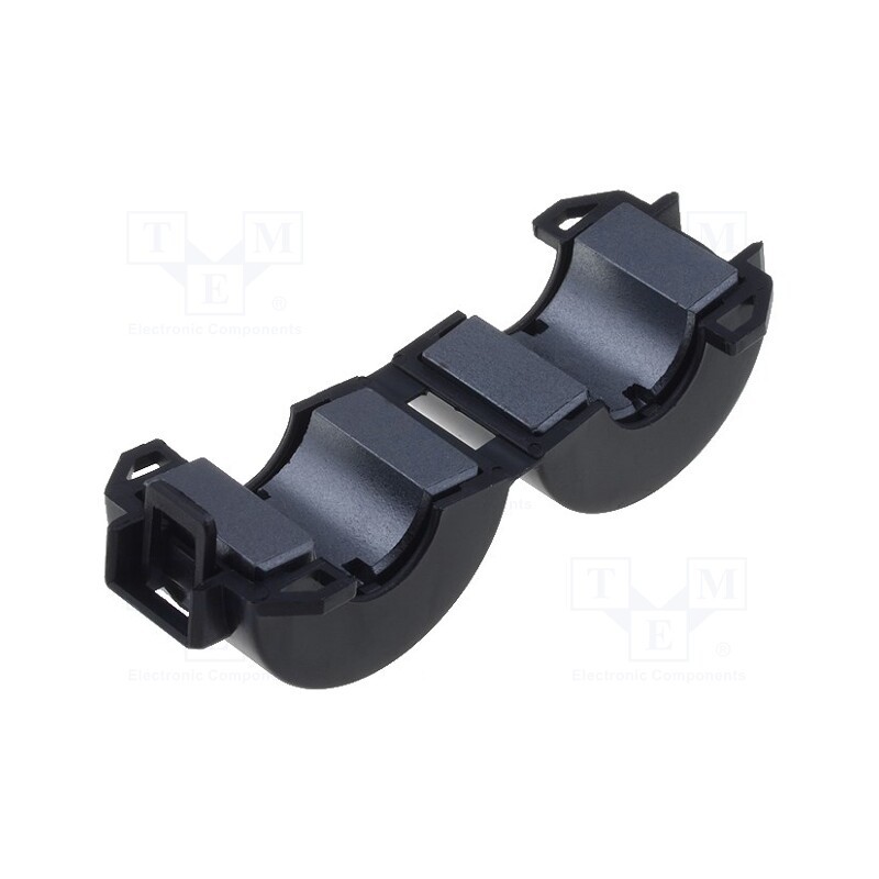 10 pcs : FLF-120B - Ferrite: two-piece, on round cable, Ø: 11.5mm, 50Ω, A: 28mm, B: 32mm