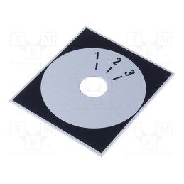 10 pcs : 220.303 - Scale, Range: 1 ÷ 3, 48x42mm, Øhole: 10mm, aluminium