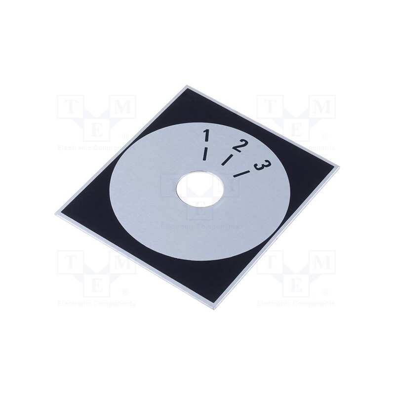 10 pcs : 220.303 - Scale, Range: 1 ÷ 3, 48x42mm, Øhole: 10mm, aluminium