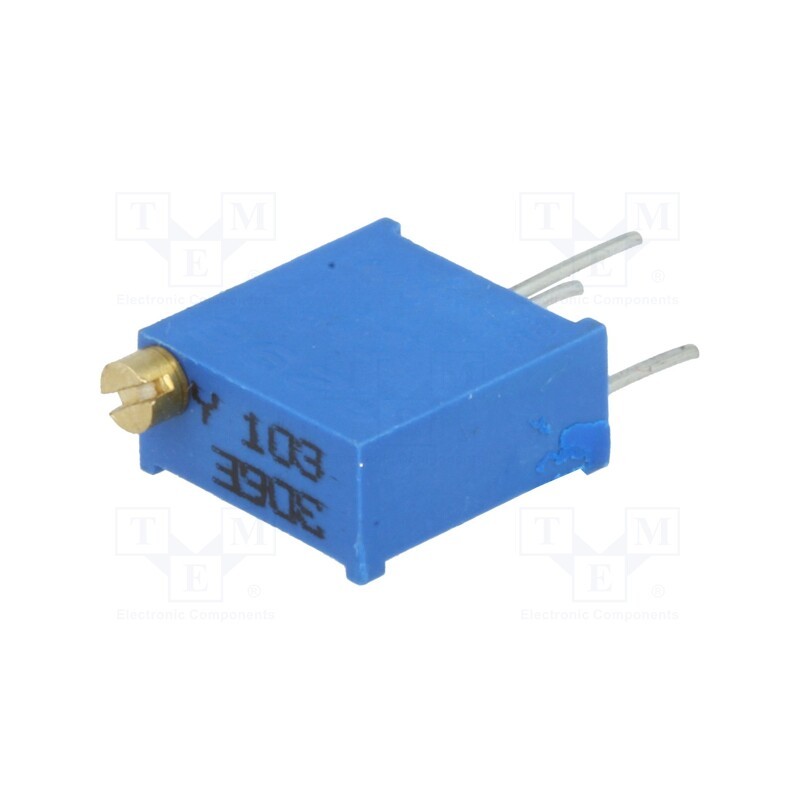 10 pcs : 3296Y-1-103LF - Potentiometer: mounting, multiturn, 10kΩ, 500mW, THT, ±10%, linear