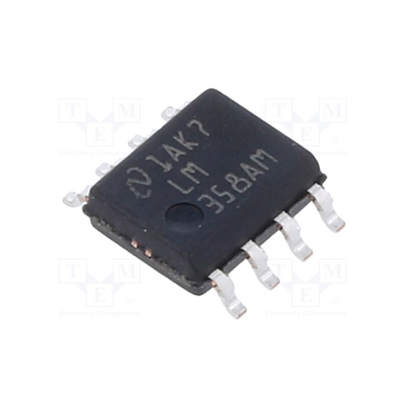 10 pcs : LM358AMX/NOPB - IC: operational amplifier, 1MHz, Ch: 2, SO8, ±1.5÷16VDC,3÷32VDC