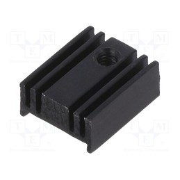 10 pcs : KL-235/15/SOT 32/SW - Heatsink: extruded, grilled, SOT32, black, L: 15mm, W: 12mm, H: 6.5mm