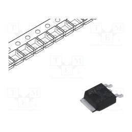 10 pcs : T835-600B-TR - Triac, 600V, 8A, DPAK, Igt: 35mA