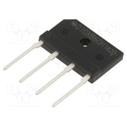 10 pcs : D10XB60H-7000 - Bridge rectifier: single-phase, Urmax: 600V, If: 10A, Ifsm: 170A