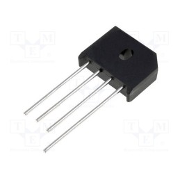 10 pcs : KBU601 - Bridge rectifier: single-phase, Urmax: 100V, If: 6A, Ifsm: 135A