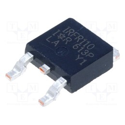 10 pcs : IRFR110PBF - Transistor: N-MOSFET, unipolar, 100V, 2.7A, 25W, DPAK,TO252
