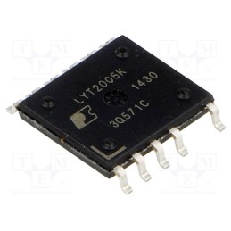 10 pcs : LYT2005K - IC: PMIC, AC/DC switcher,LED driver, 90÷308V, Ubr: 725V, eSOP8-12B