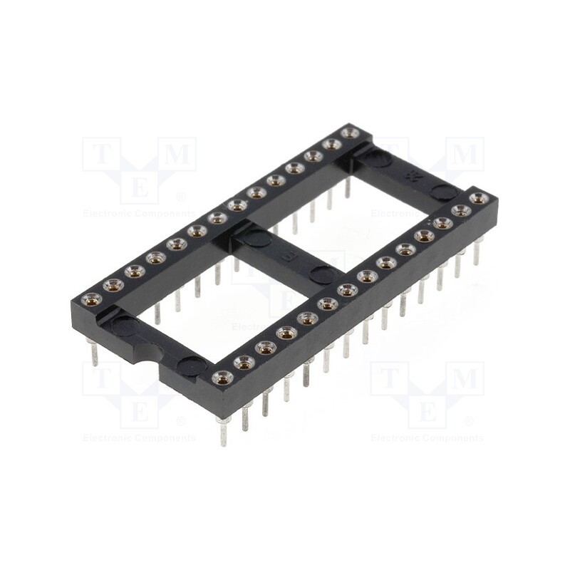 10 pcs : DS1001-01-28BT1WSF6S-JKB - Socket: integrated circuits, DIP28, Pitch: 2.54mm, precision, THT