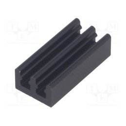 10 pcs : ICKSMDO21SA - Heatsink: extruded, black, L: 21mm, W: 10mm, H: 6mm, aluminium
