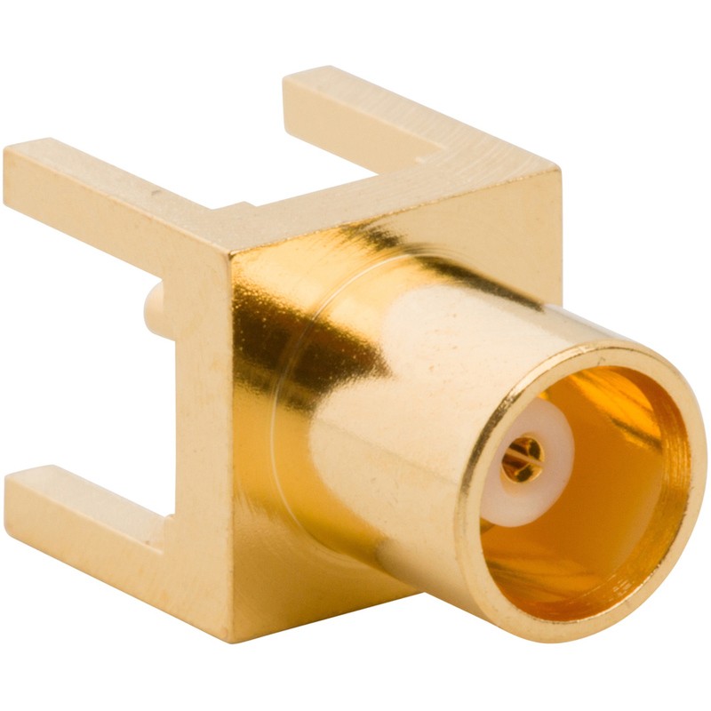 1 pcs - Amphenol RF 919-109J-51PX Series, jack PCB Mount MCX Connector, 50Ω, Through Hole Termination, Straight Body
