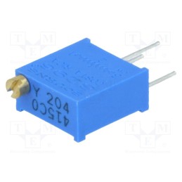 10 pcs : 3296Y-1-204LF - Potentiometer: mounting, multiturn, 200kΩ, 500mW, THT, ±10%, linear