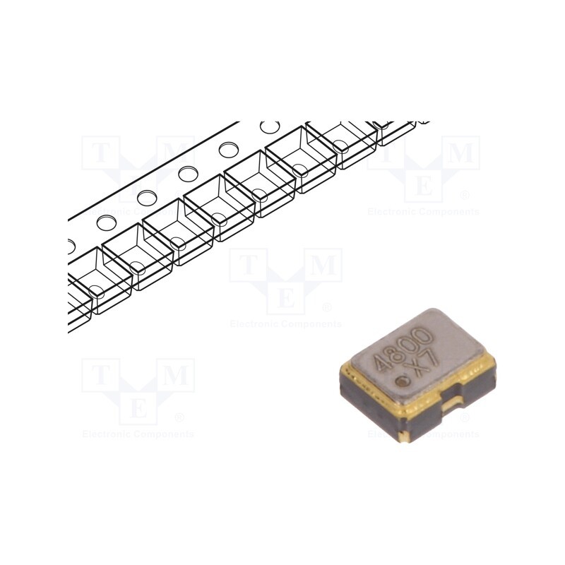10 pcs : LFSPXO071202CUTT - Generator: quartz, 48MHz, SMD, 3.3V, ±25ppm, -40÷125°C, 2x1.6x0.8mm