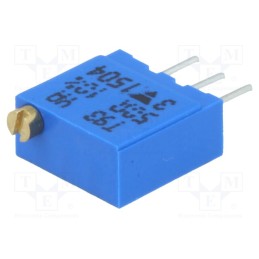 10 pcs : T93YA500KT20 - Potentiometer: mounting, multiturn, 50Ω, 500mW, THT, ±10%, linear