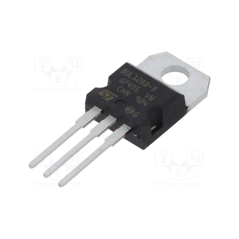 10 pcs : BUL128D-B - Transistor: NPN, bipolar, 400V, 4A, 70W, TO220AB