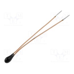 50 pcs : - NTC thermistor, 4.7kΩ, THT, 3470K, -55÷125°C, 3.5mW, Ø3x4mm