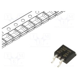 10 pcs : T1250-600G-TR - Triac, 600V, 12A, D2PAK, Igt: 50mA, Snubberless™, logic level