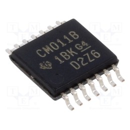 10 pcs : CD4011BPW - IC: digital, NAND, Ch: 4, IN: 2, CMOS, SMD, TSSOP14, 3÷18VDC, -55÷125°C