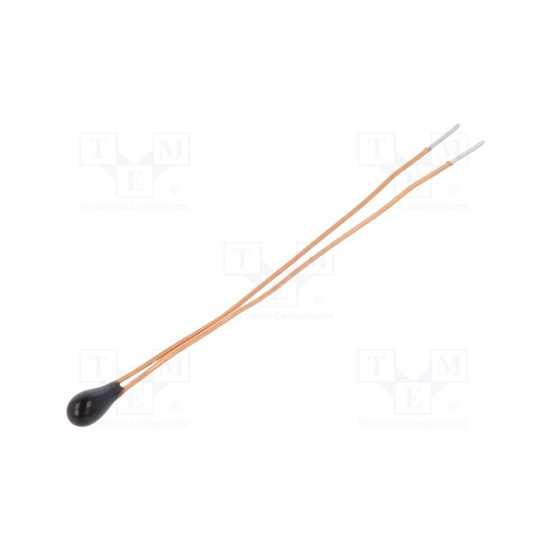 50 pcs : - NTC thermistor, 22kΩ, THT, 4200K, -55÷125°C, 3.5mW, Ø3x4mm