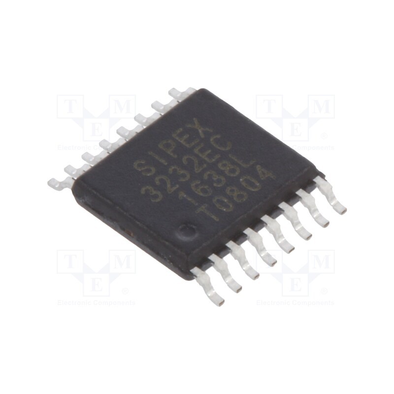 10 pcs : SP3232ECY-L - IC: interface, transceiver, full duplex,RS232, 235kbps, SSOP16